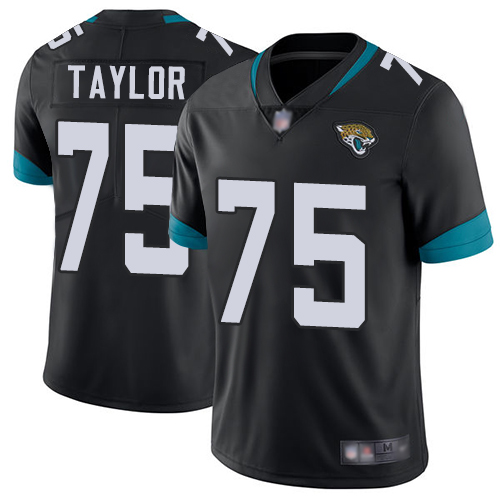 Nike Jacksonville Jaguars #75 Jawaan Taylor Black Team Color Men Stitched NFL Vapor Untouchable Limited Jersey->jacksonville jaguars->NFL Jersey